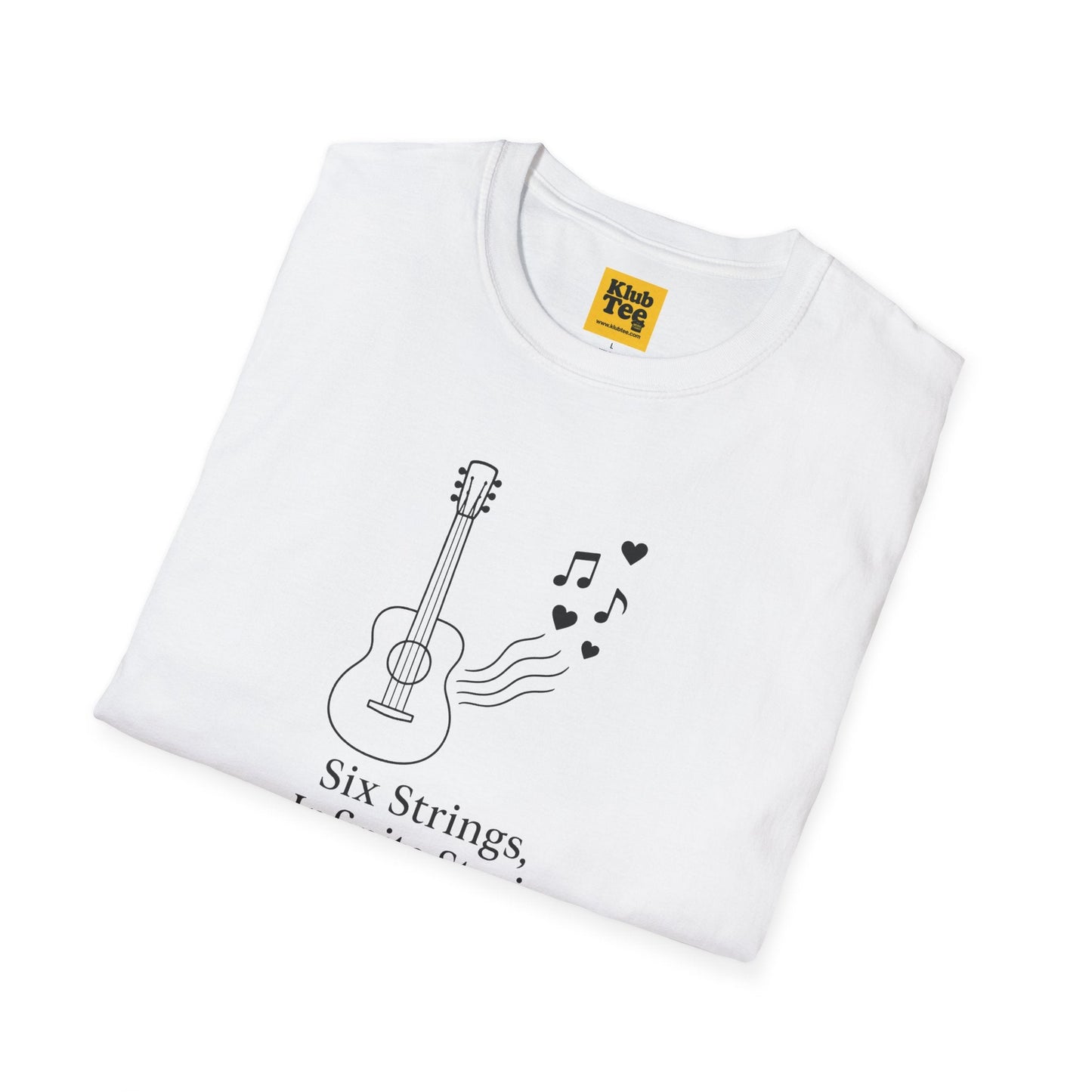 Six Strings Infinite Stories T-Shirt - Guitar