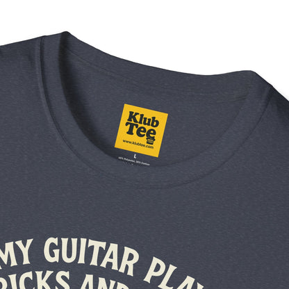 Halloween Guitar T-Shirt - Spooky Music Design