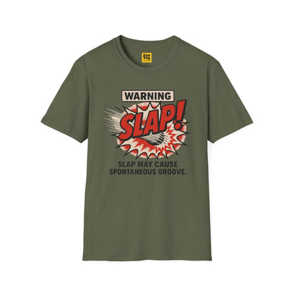 Warning SLAP Bass T-Shirt - Funny Musician Tee