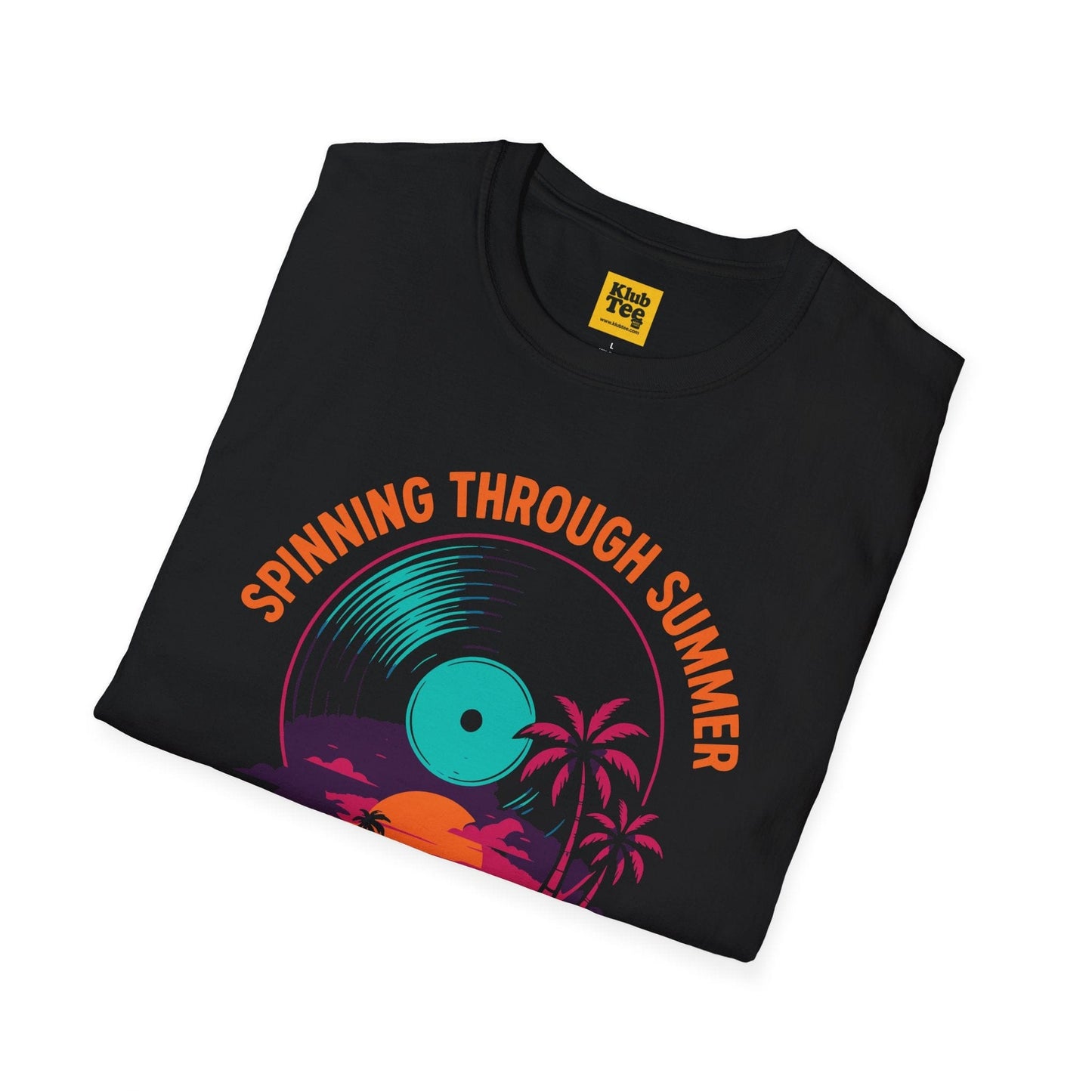 Spinning Through Summer T-Shirt - Vinyl Tropical