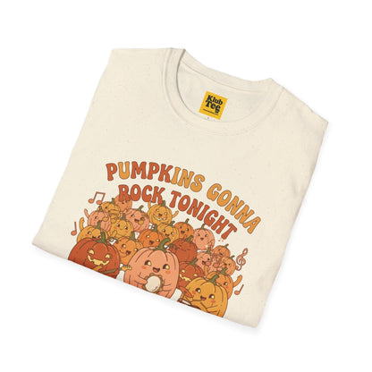 Pumpkin Rock Night T-Shirt - Halloween Fall Vibes