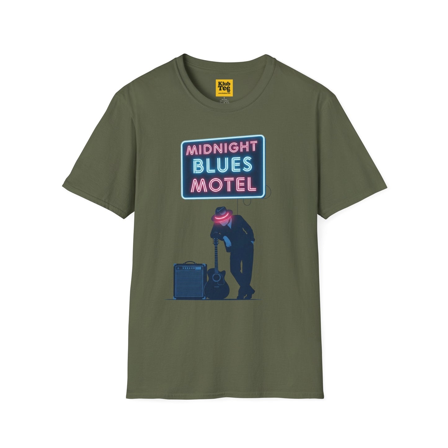 Midnight Blues Motel T-Shirt - Vintage Blues Tee