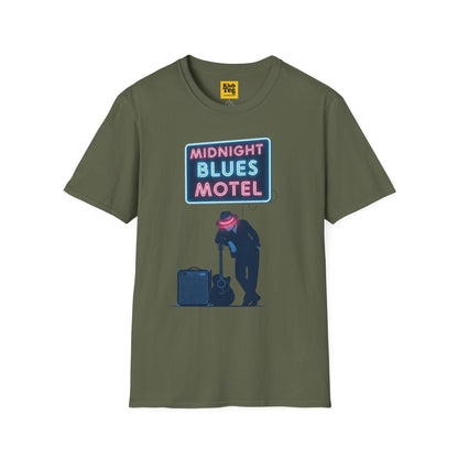 Midnight Blues Motel T-Shirt - Vintage Blues Tee
