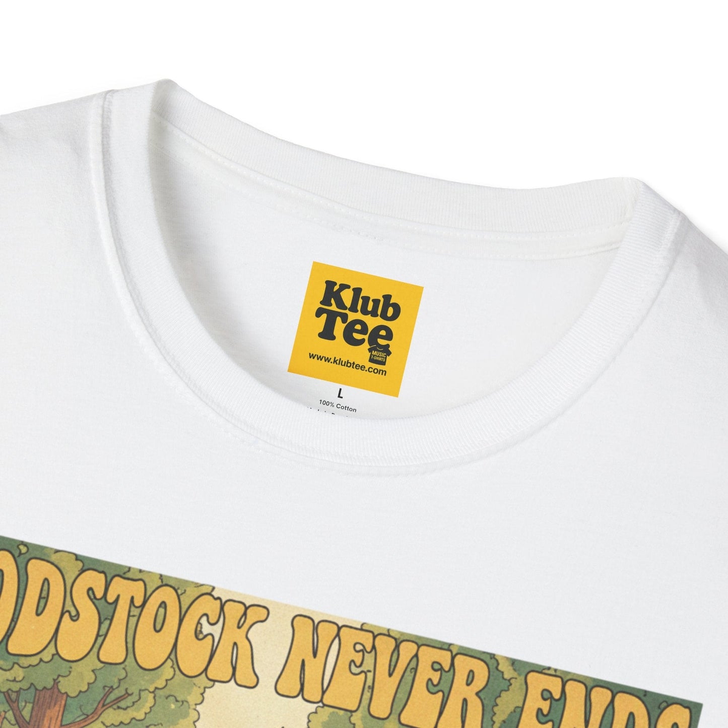 Woodstock Never Ends T-Shirt - Retro Peace Festival