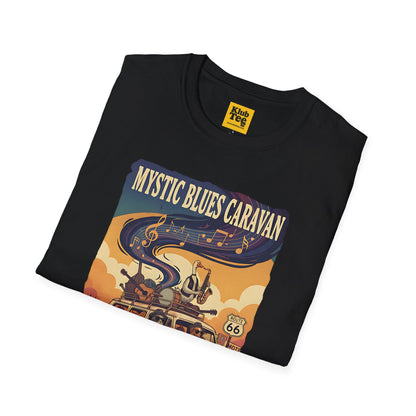 Route 66 Mystic Blues T-Shirt - Vintage Travel Tee
