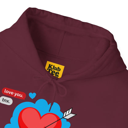 Love You Heart Hoodie - Gift for your love