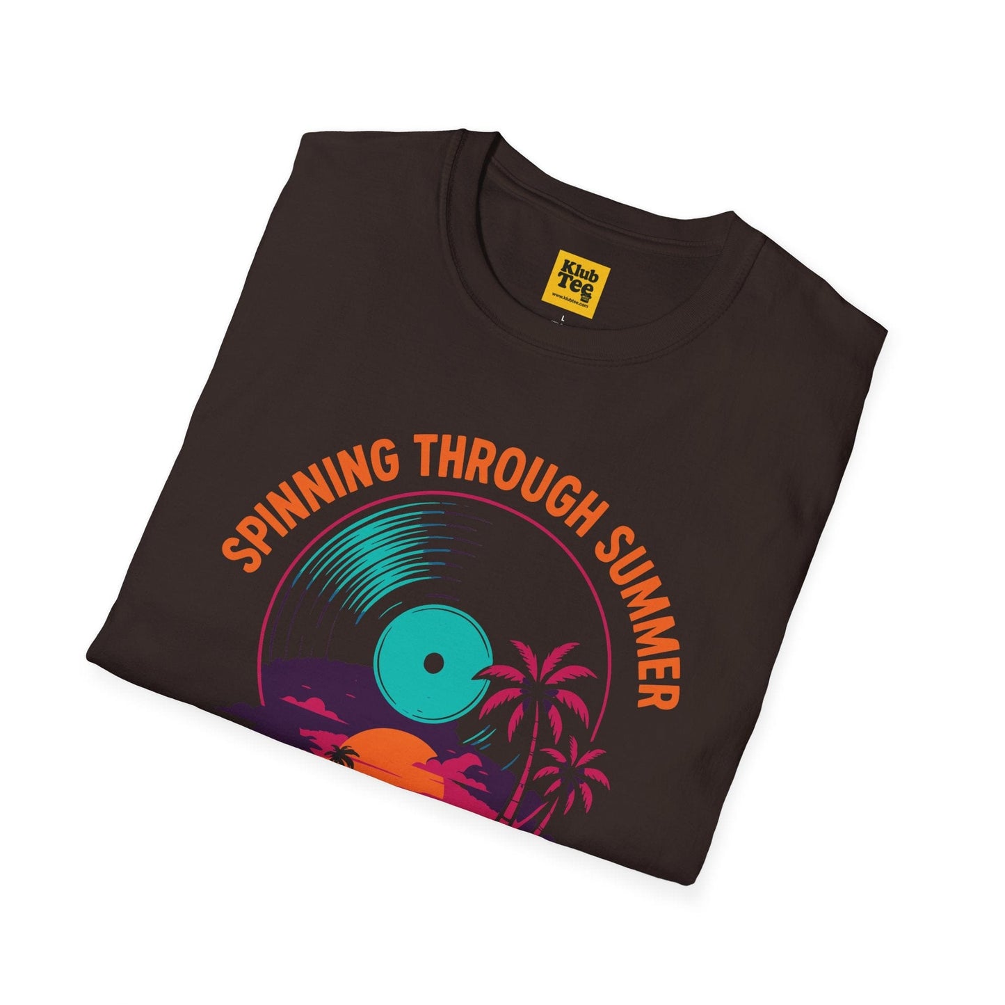 Spinning Through Summer T-Shirt - Vinyl Tropical