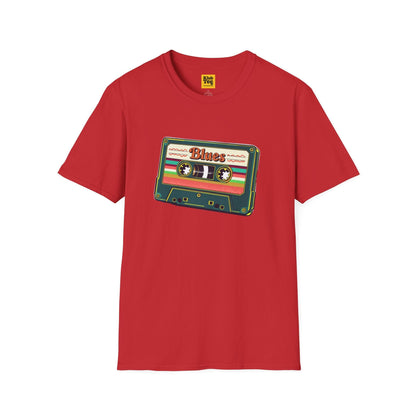 Vintage Blues Cassette T-Shirt - Retro Music