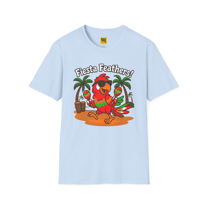 Fiesta Feathers T-Shirt - Tropical Parrot
