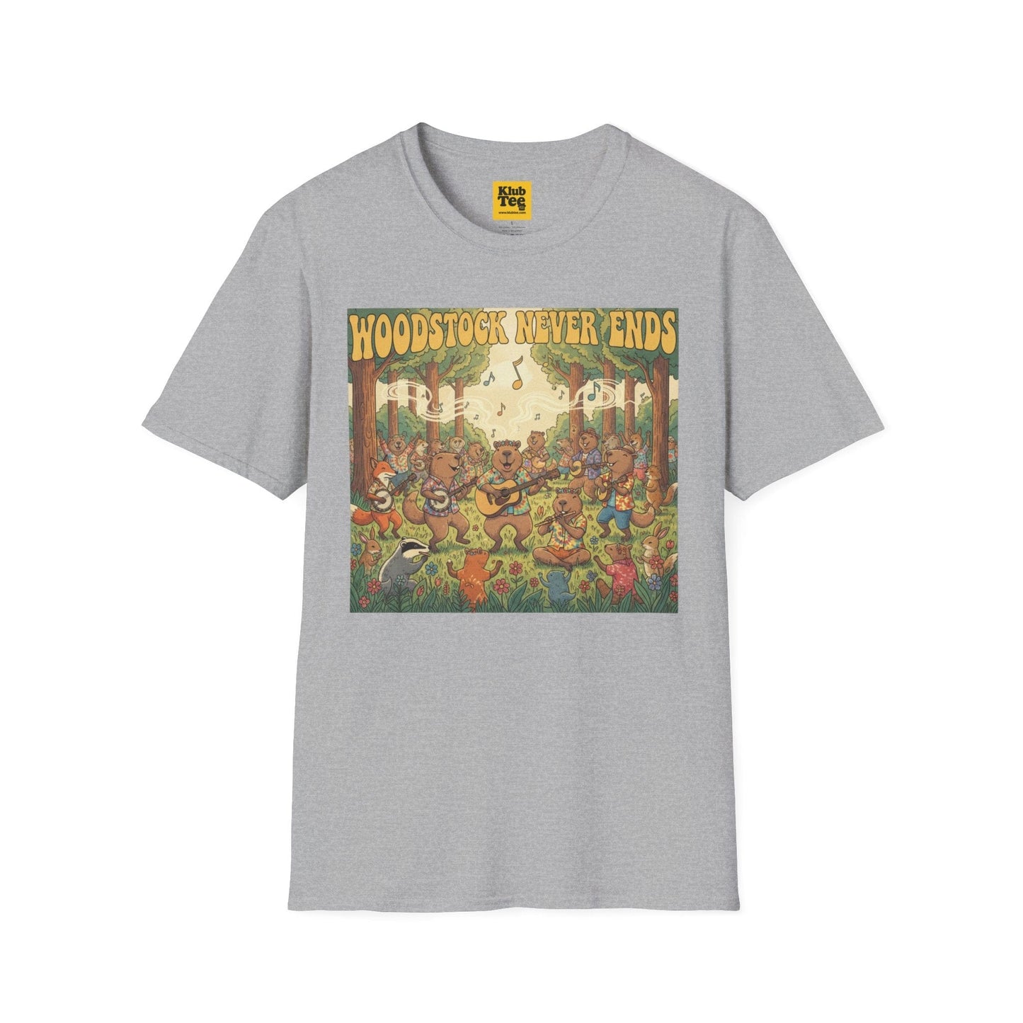 Woodstock Never Ends T-Shirt - Retro Peace Festival