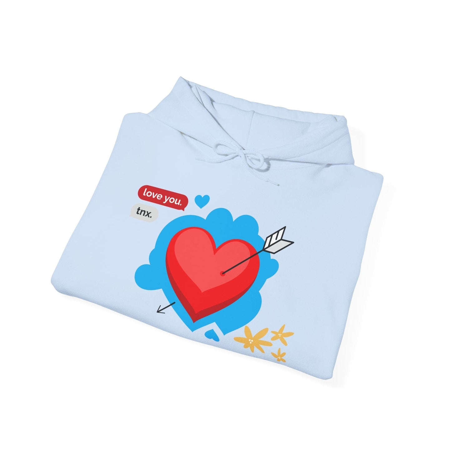 Love You Heart Hoodie - Gift for your love