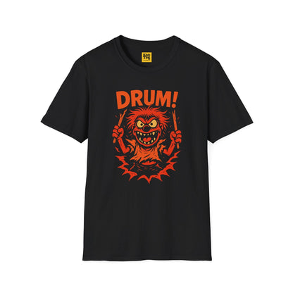 Drum! Graphic T-Shirt - Bold Percussion Design