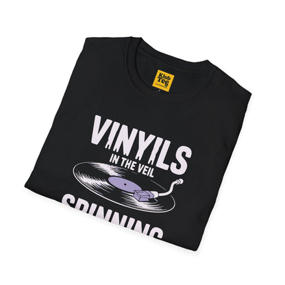 Vinyl Vibes Halloween T-Shirt - Vintage Music Style