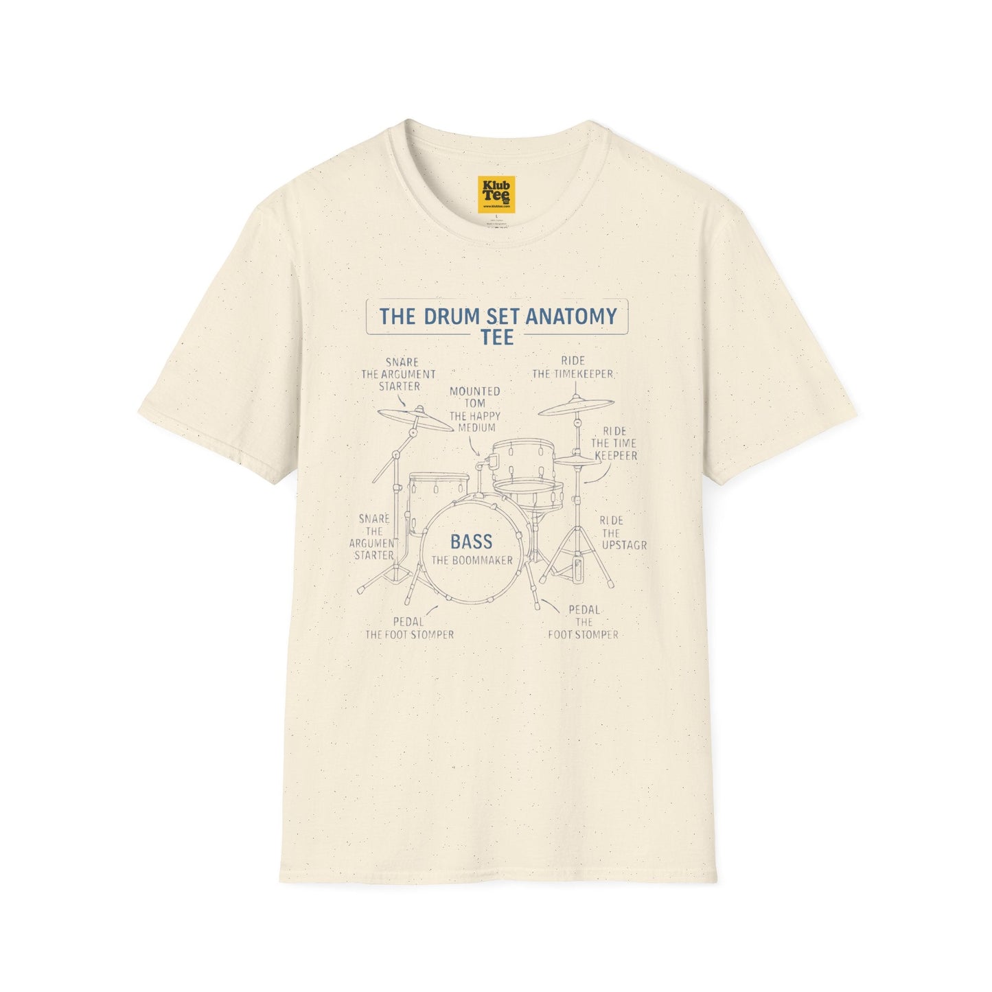 Drum Set Anatomy T-Shirt - Percussion Guide