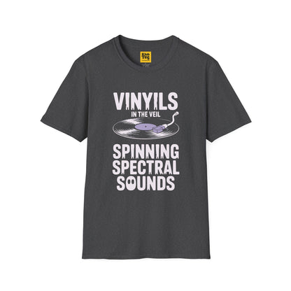 Vinyl Vibes Halloween T-Shirt - Vintage Music Style