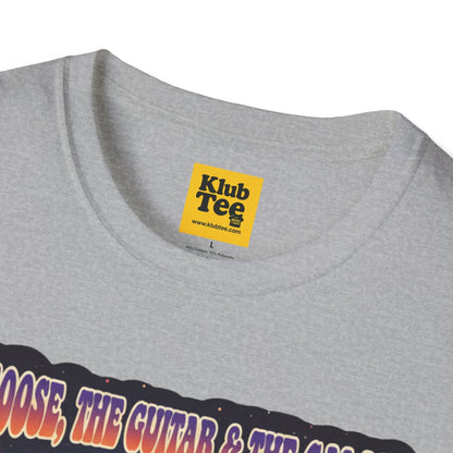 Groovy Galactic Guitar T-Shirt - Cosmic Music Tee