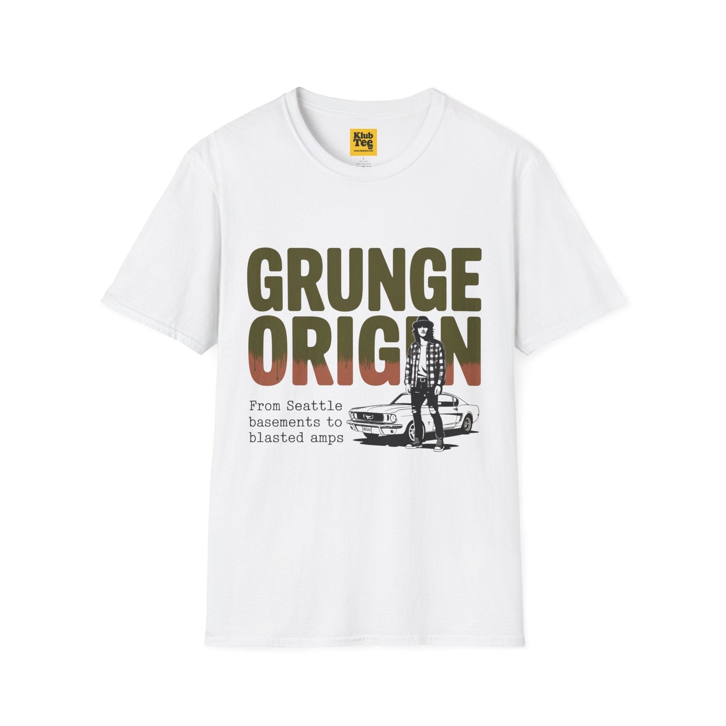 Grunge Origin Band Tee | Vintage Rock Graphic