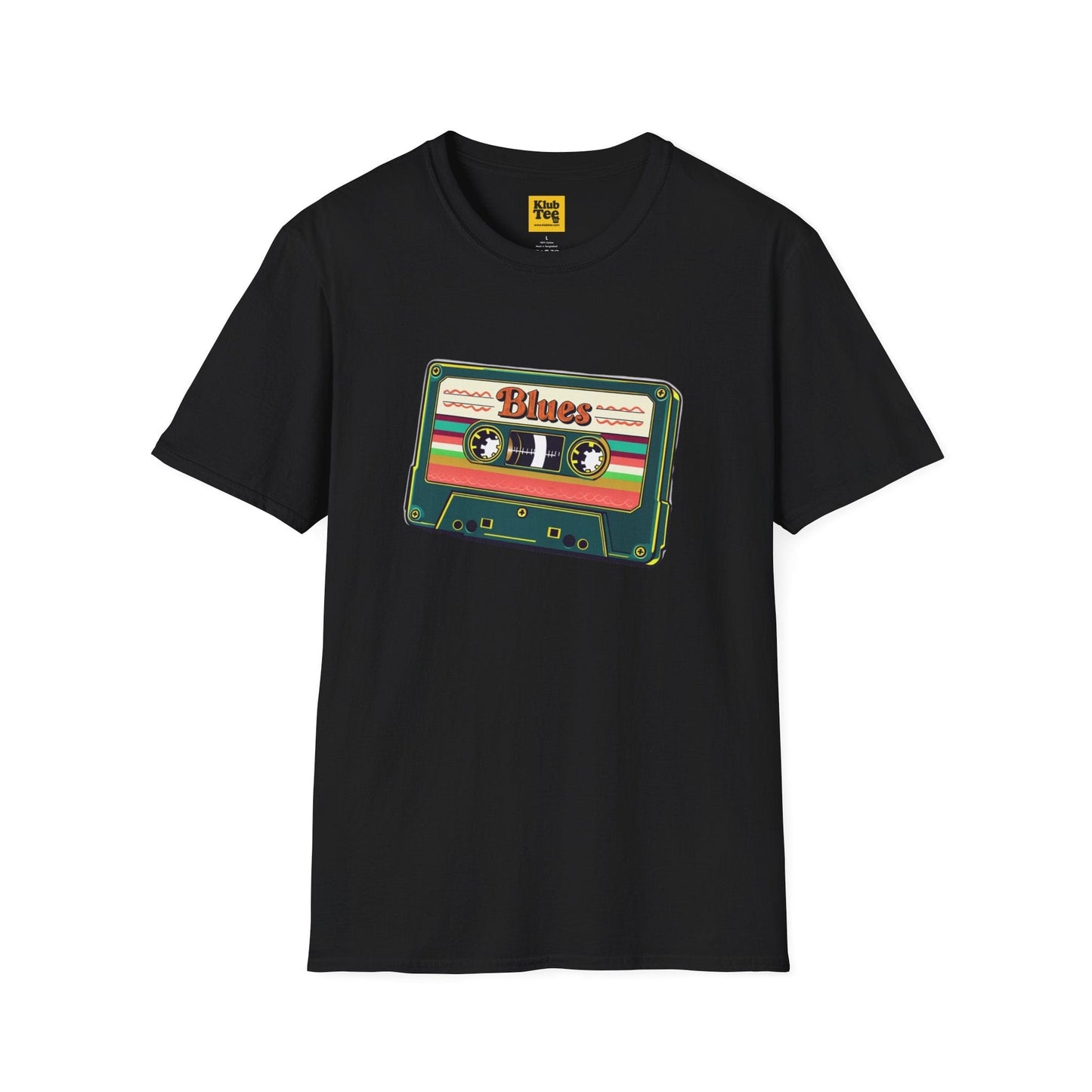 Vintage Blues Cassette T-Shirt - Retro Music