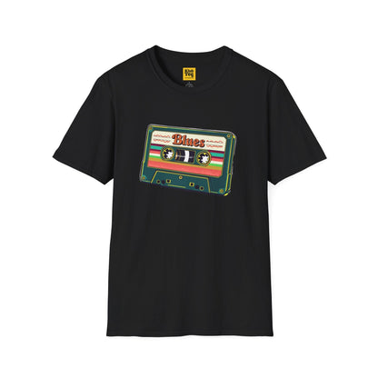Vintage Blues Cassette T-Shirt - Retro Music