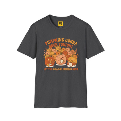 Pumpkin Rock Night T-Shirt - Halloween Fall Vibes