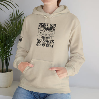 Skeleton Drummer Rock N Roll Hoodie - Gothic Music