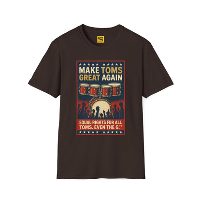 Camiseta unisex "Make Toms Great Again", divertida camiseta gráfica, regalo para amantes de la batería, ropa informal, camiseta para entusiastas de la música, perfecta para festivales, [...]