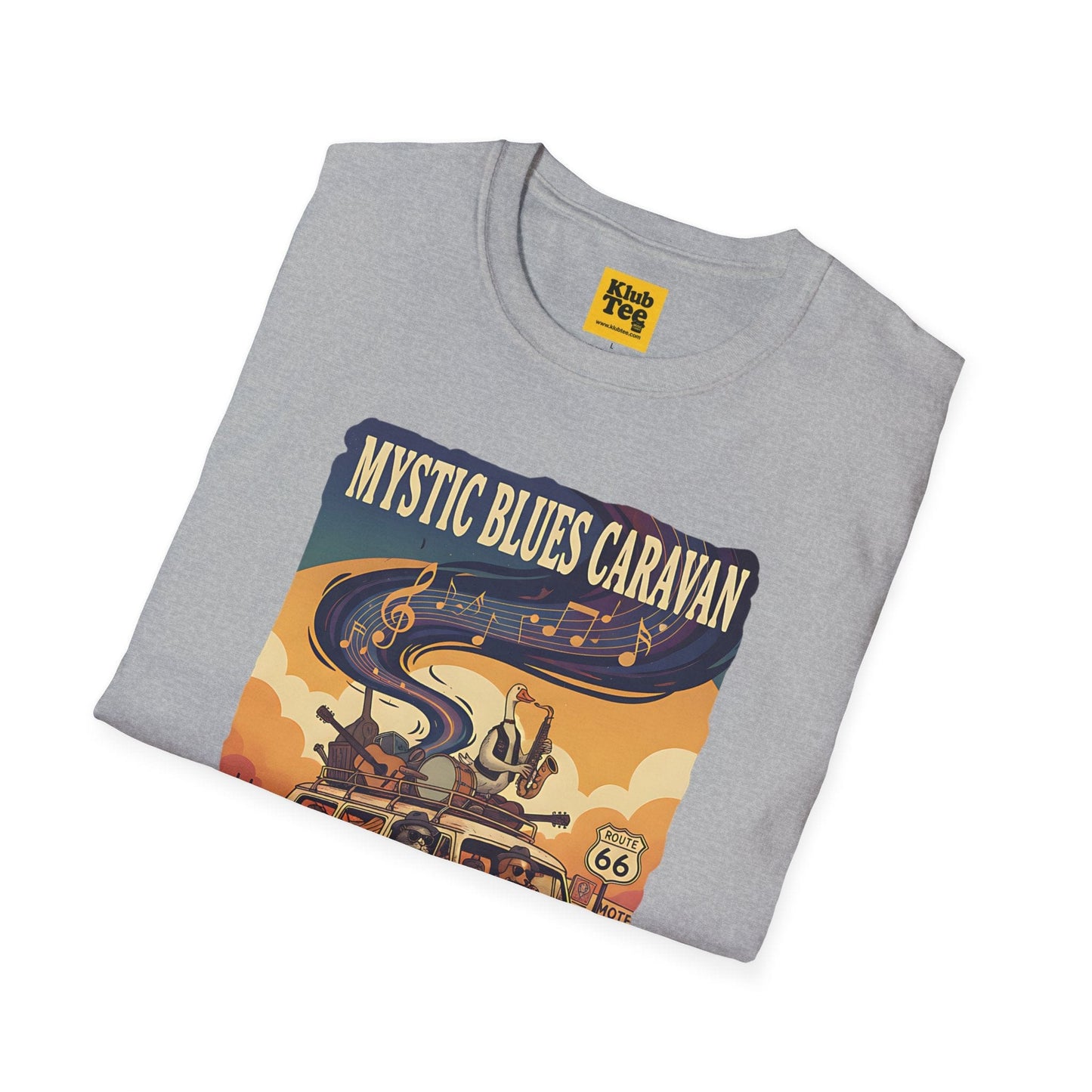 Route 66 Mystic Blues T-Shirt - Vintage Travel Tee
