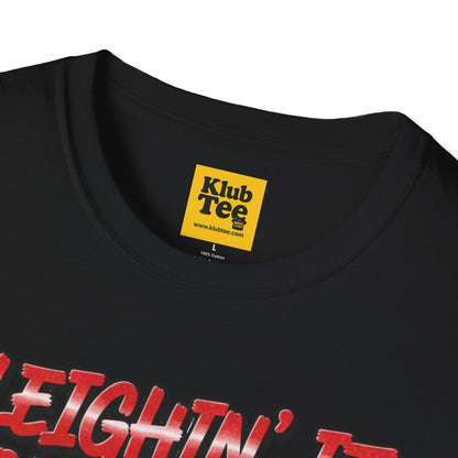 Sleighin' It on Drums T-Shirt - Christmas Drummer