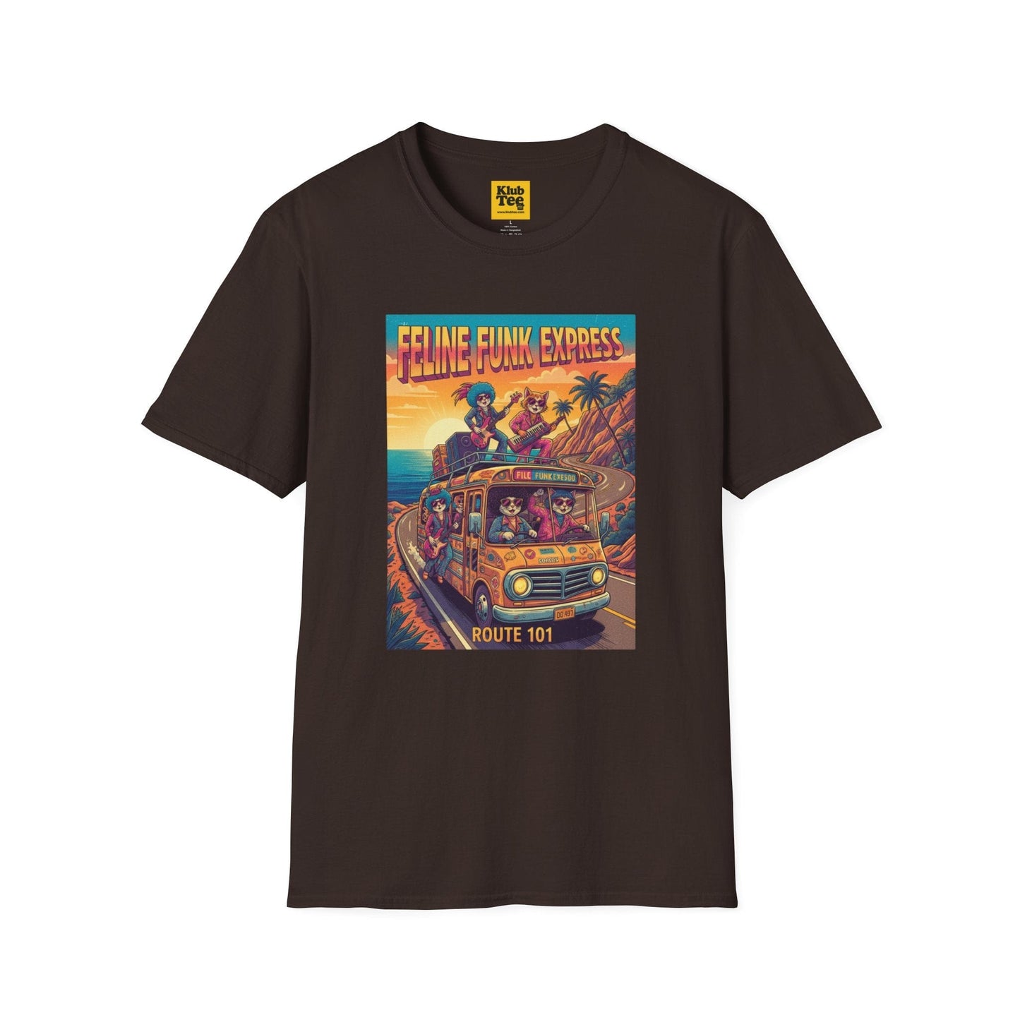 Feline Funk Express T-Shirt - Cat Lover Vintage Tee