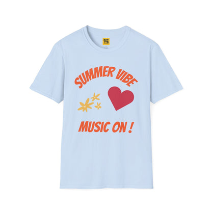 Summer Vibe Music On T-Shirt - Seasonal