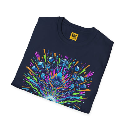 Vibrant Mind Explosion T-Shirt - Artistic