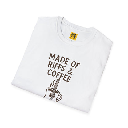 Made of Riffs & Coffee T-Shirt - Musician Life