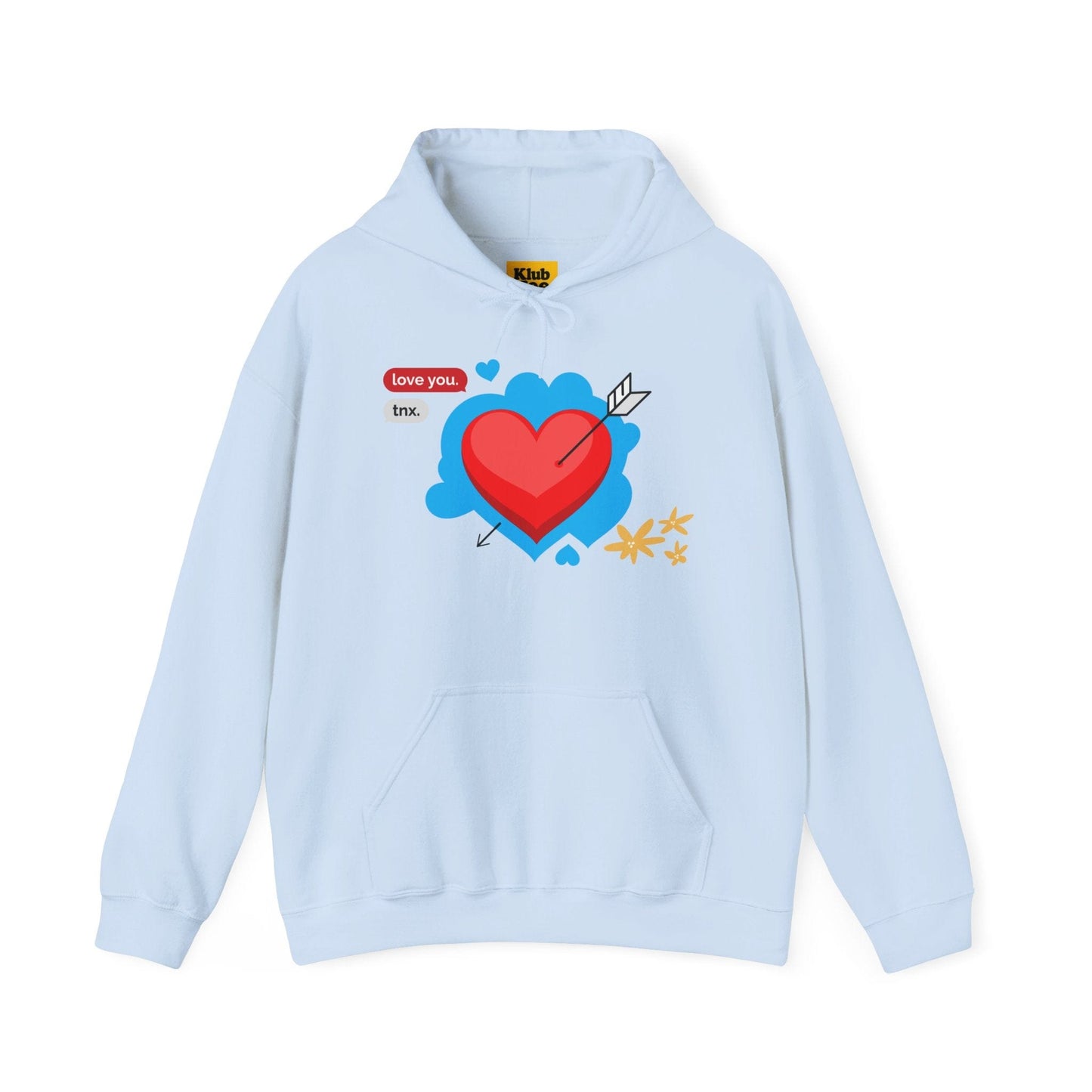 Love You Heart Hoodie - Gift for your love