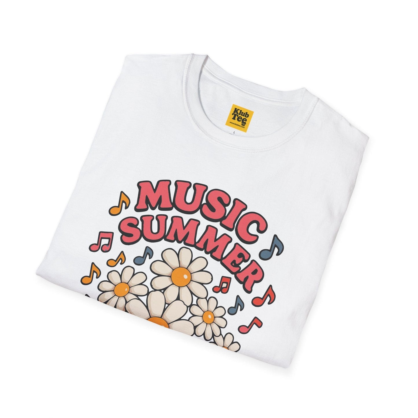 Summer Floral Music T-Shirt - Seasonal Design