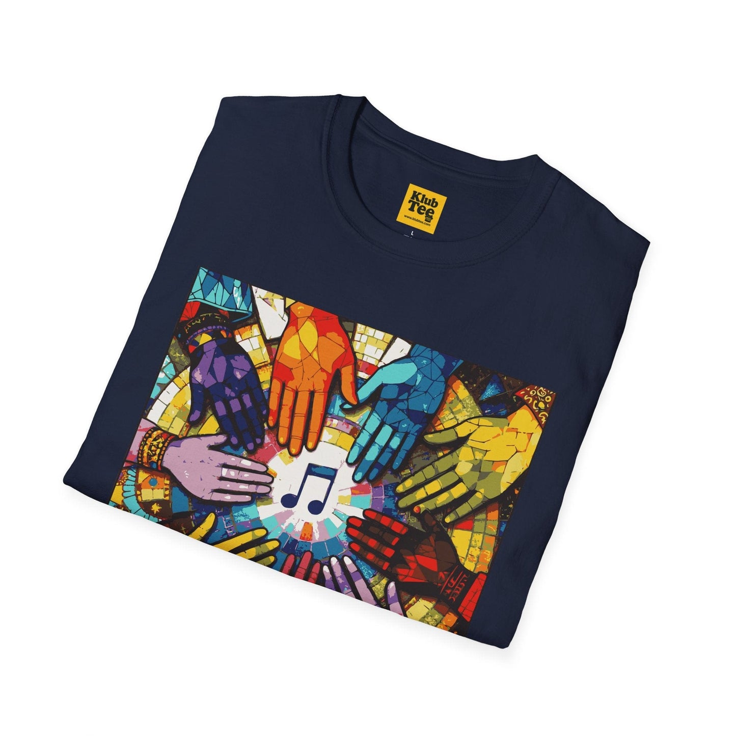 Colourful Hands Music T-Shirt - Unity Design