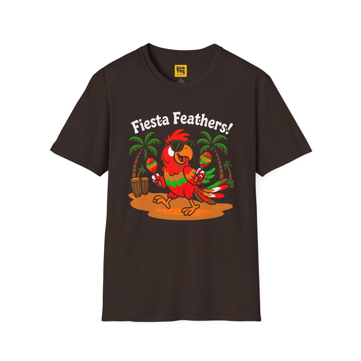 Fiesta Feathers T-Shirt - Tropical Parrot