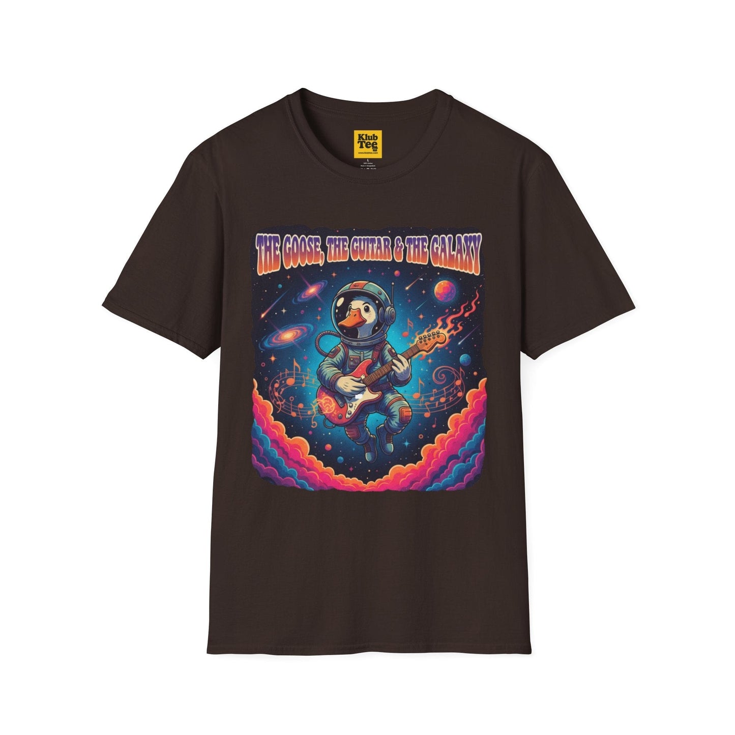 Groovy Galactic Guitar T-Shirt - Cosmic Music Tee