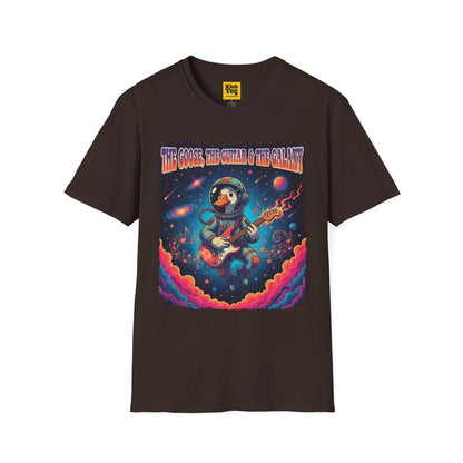 Groovy Galactic Guitar T-Shirt - Cosmic Music Tee
