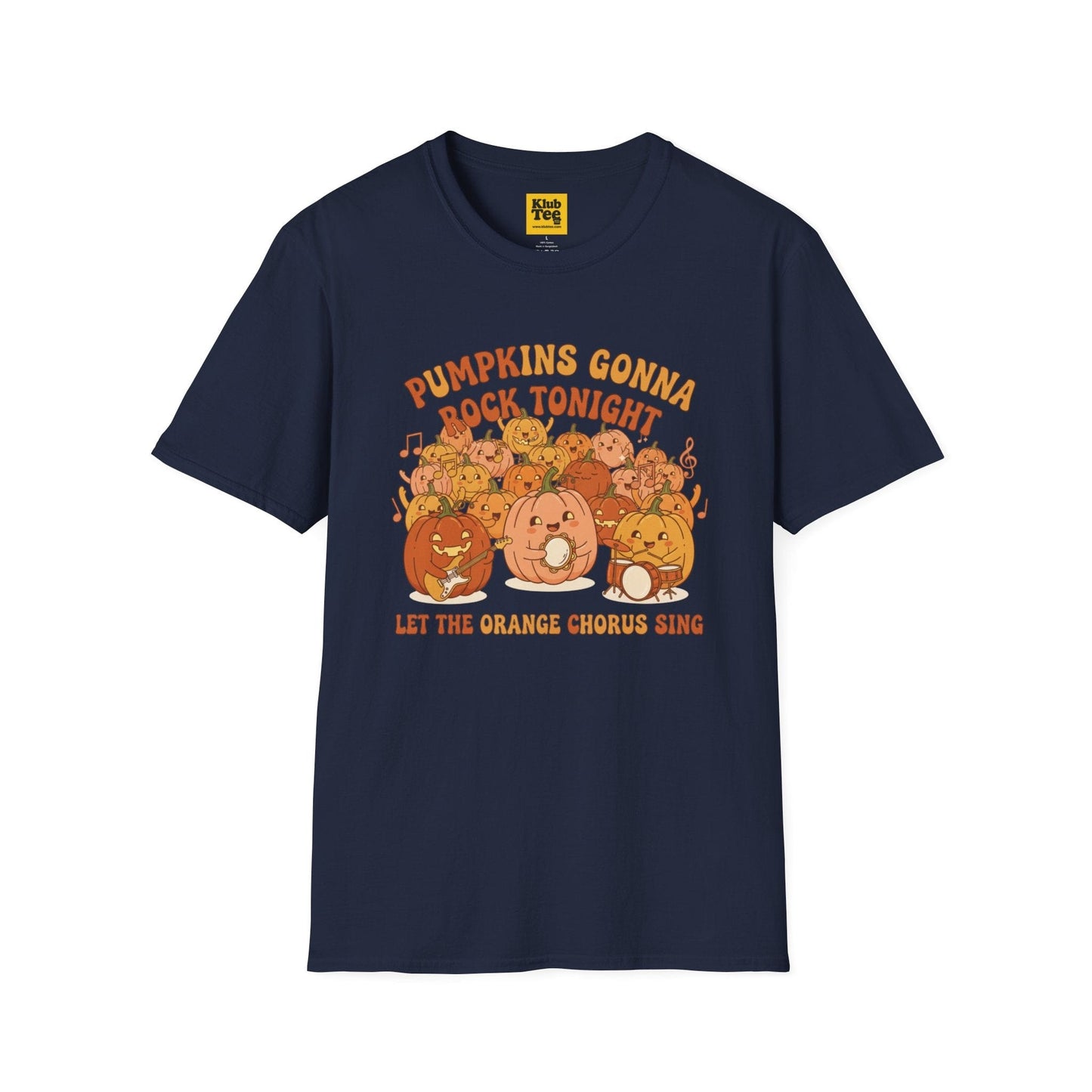Pumpkin Rock Night T-Shirt - Halloween Fall Vibes
