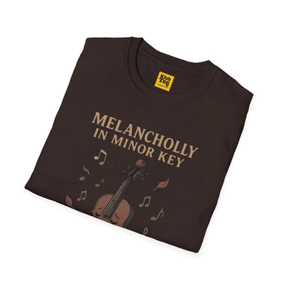 Melancholy Violin T-Shirt - Emotional Music