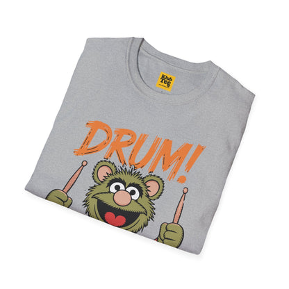 Playful Drums T-Shirt - Fun Percussion Design