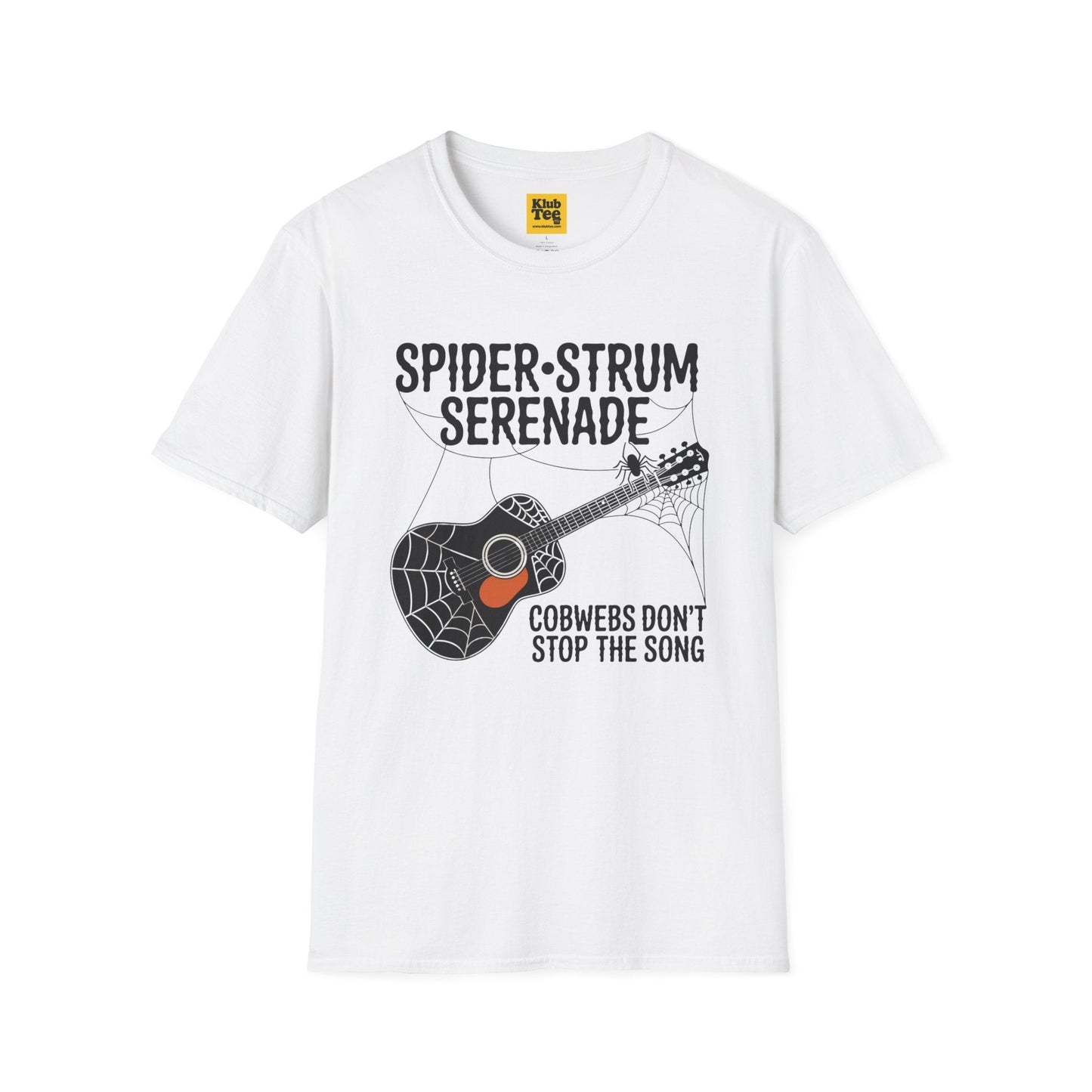 Spider Strum Serenade Halloween Music T-Shirt