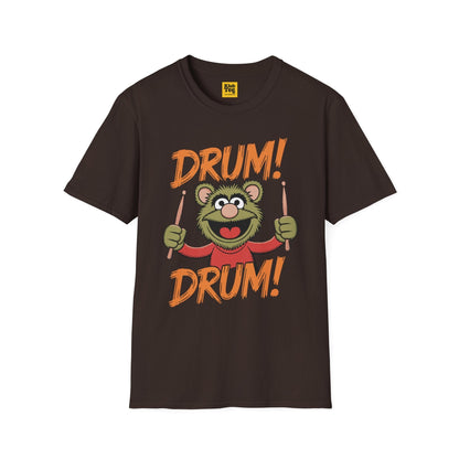 Playful Drums T-Shirt - Fun Percussion Design
