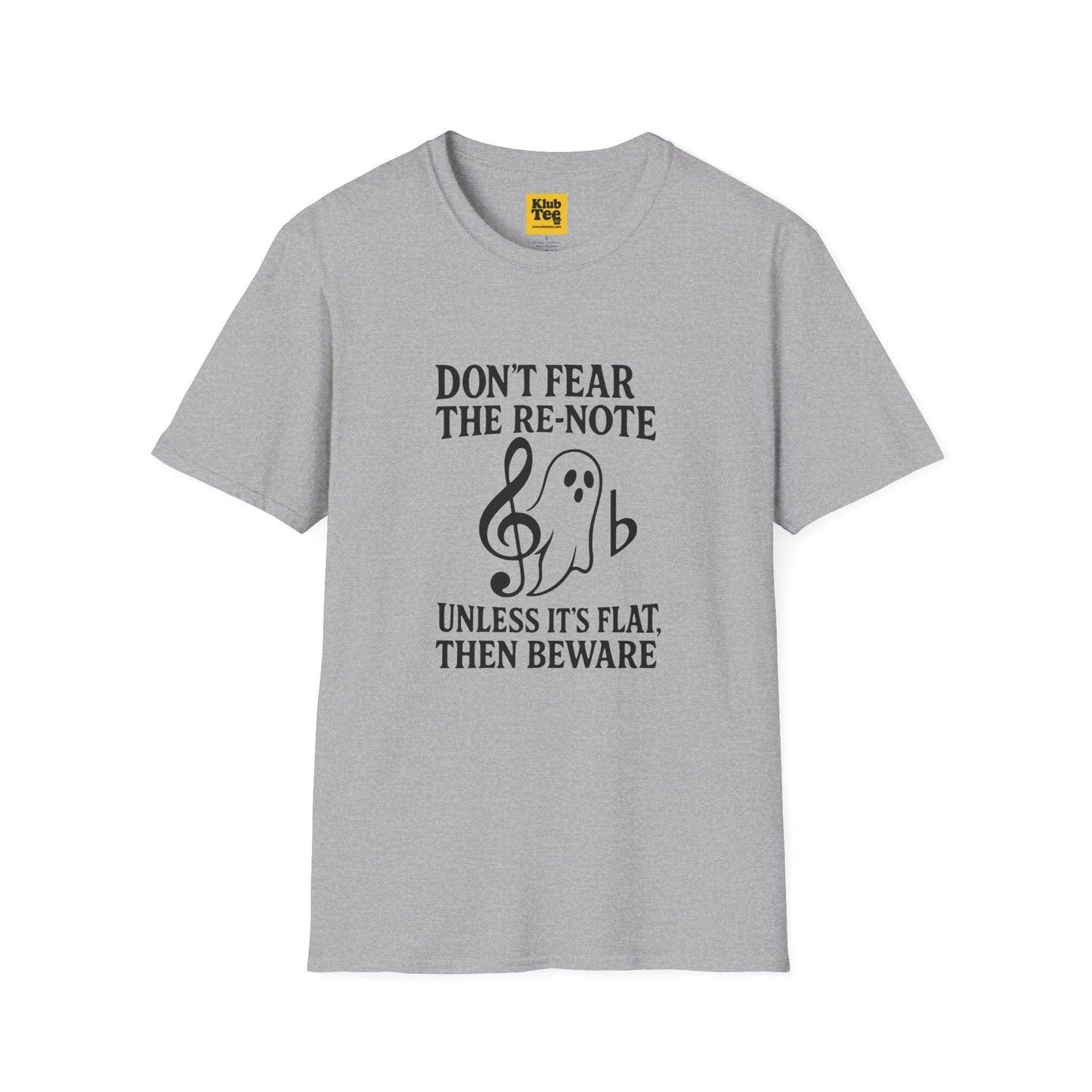 Ghost Note Music Humour T-Shirt - Funny Halloween Tee