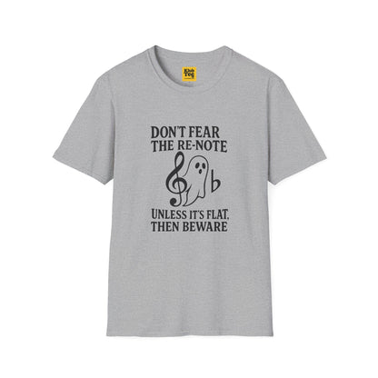 Ghost Note Music Humour T-Shirt - Funny Halloween Tee