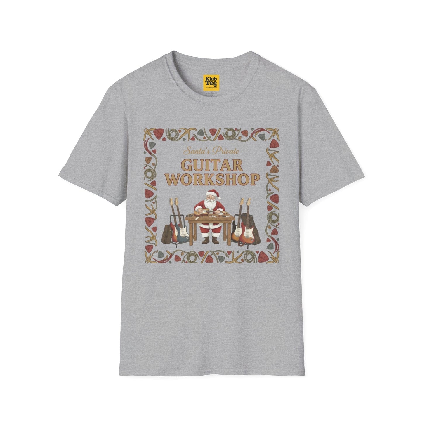 Santa's Guitar Workshop T-Shirt - Christmas Music