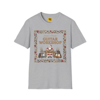 Santa's Guitar Workshop T-Shirt - Christmas Music