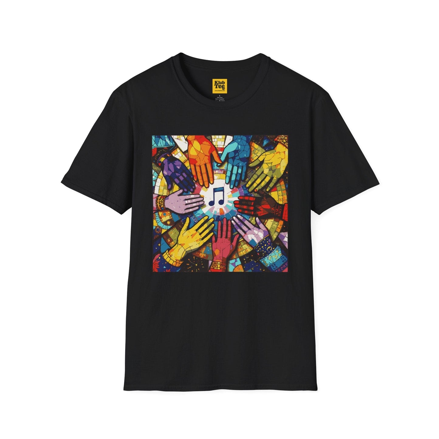 Colourful Hands Music T-Shirt - Unity Design