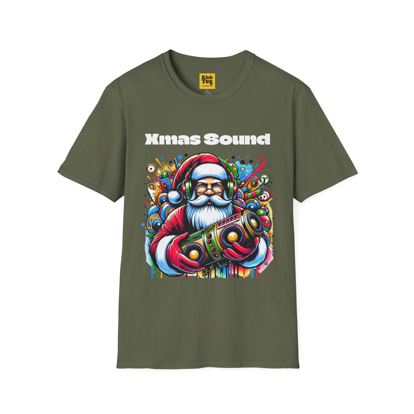 Santa DJ T-Shirt - Christmas Music Party Tee