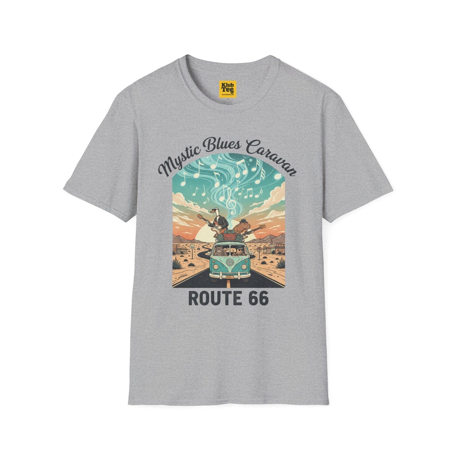 Mystic Blues Caravan Route 66 T-Shirt - Vintage Travel
